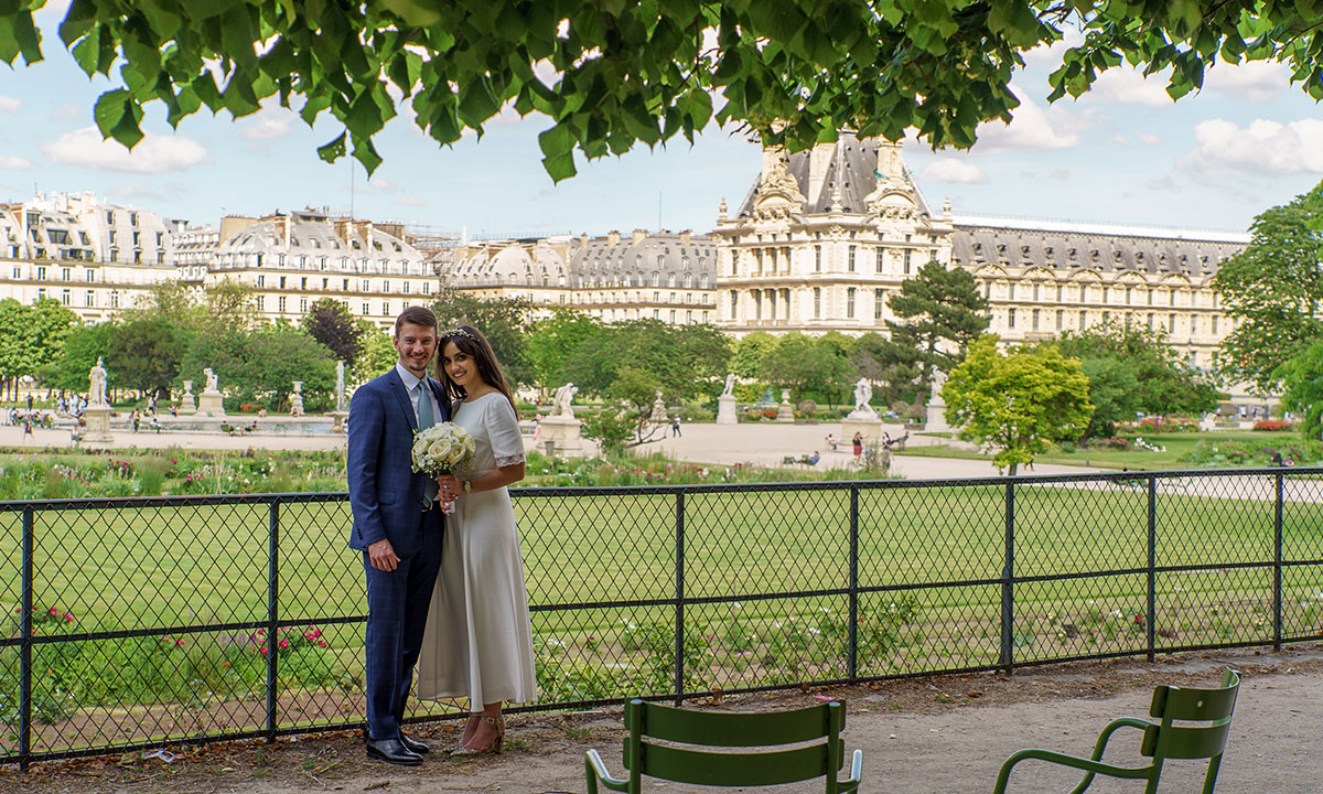 couple jardins des tuileries