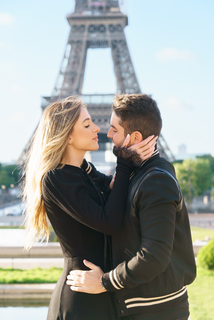 demande en mariage tour eiffel trocadero