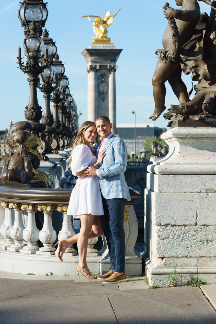 alexander 3 bridge photoshoot couple paris