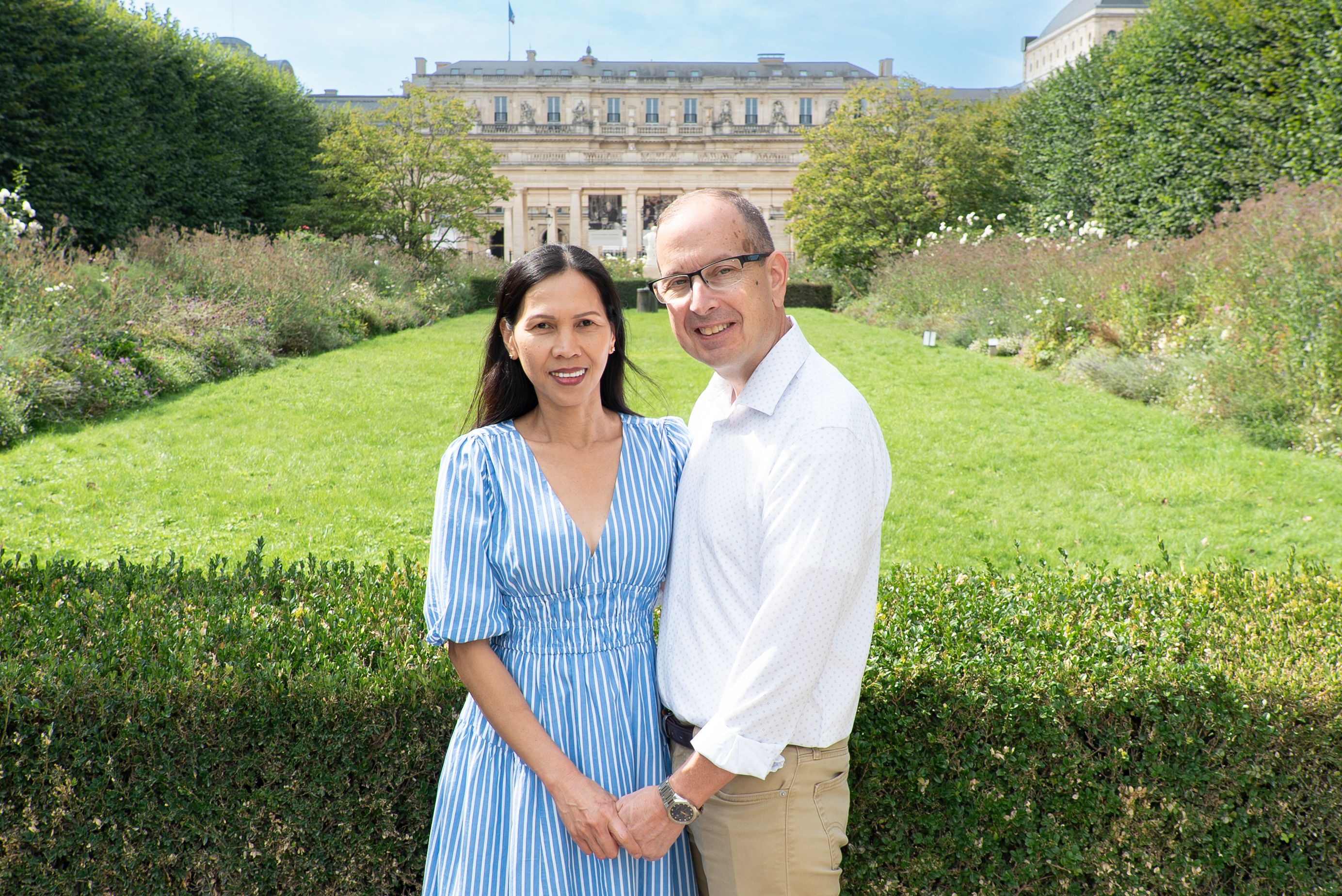 Paris garden photoshoot Palais Royal — best gardens in Paris