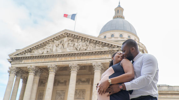 photographe paris mariage 5e shooting photo grossesse couple pantheon paris