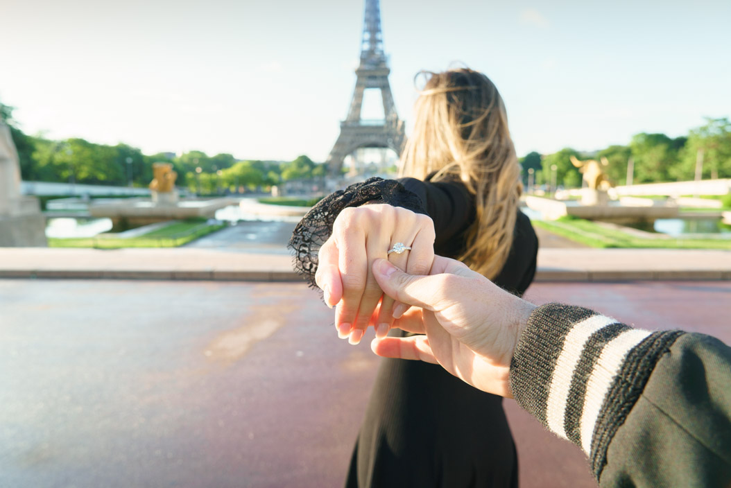 demande en mariage tour eiffel trocadero