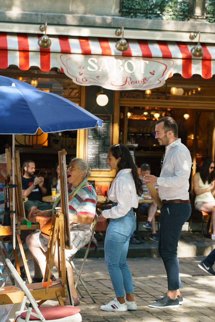 demande en mariage à Montmartre