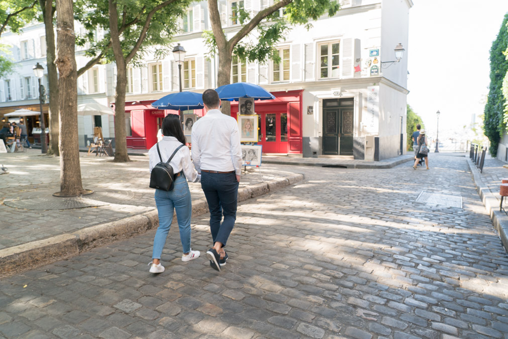 demande en mariage à Montmartre