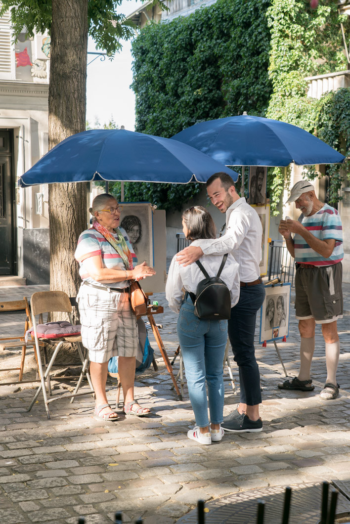 demande en mariage à Montmartre