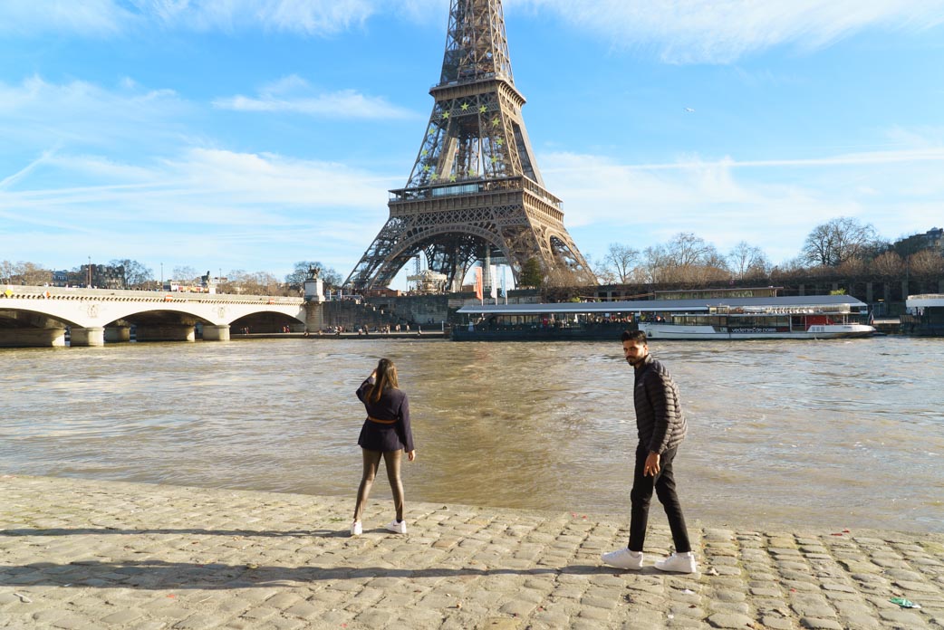 proposal paris eiffel tower port debilly